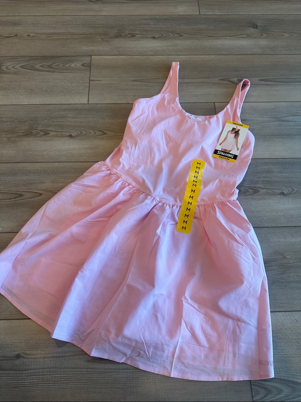 Spalding Light Pink Sleeveless Casual Fit-and-Flare Dress